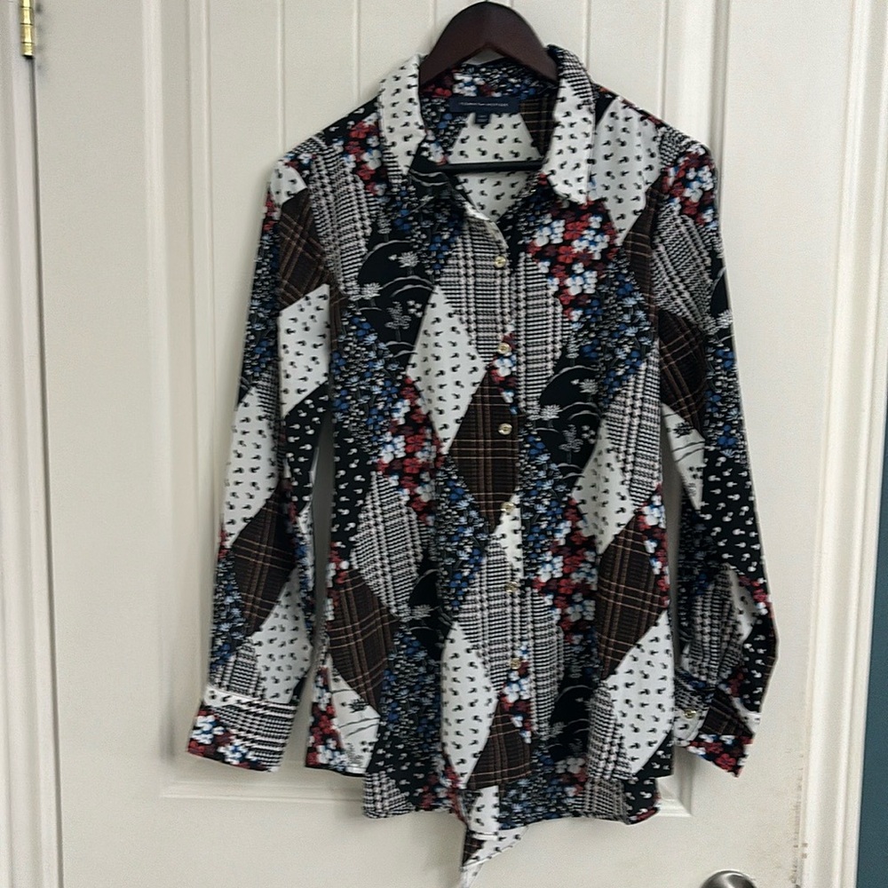 BNWOT Tommy Hilfiger Patchwork Top